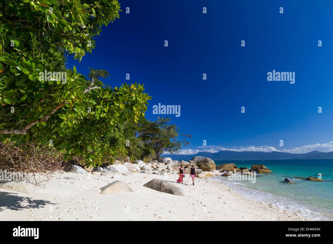 Australien, Queensland, Cairns, Fitzroy Island National Park, Fitzroy Island, Nudey Strand Stockfoto