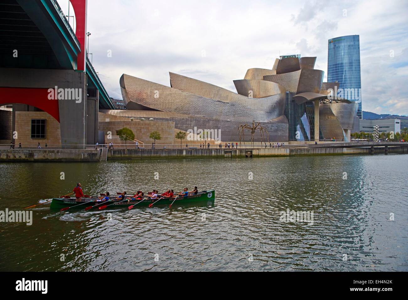 Spanien, Baskisches Land, Bilbao, Guggenheim Museum von Gehry Stockfoto