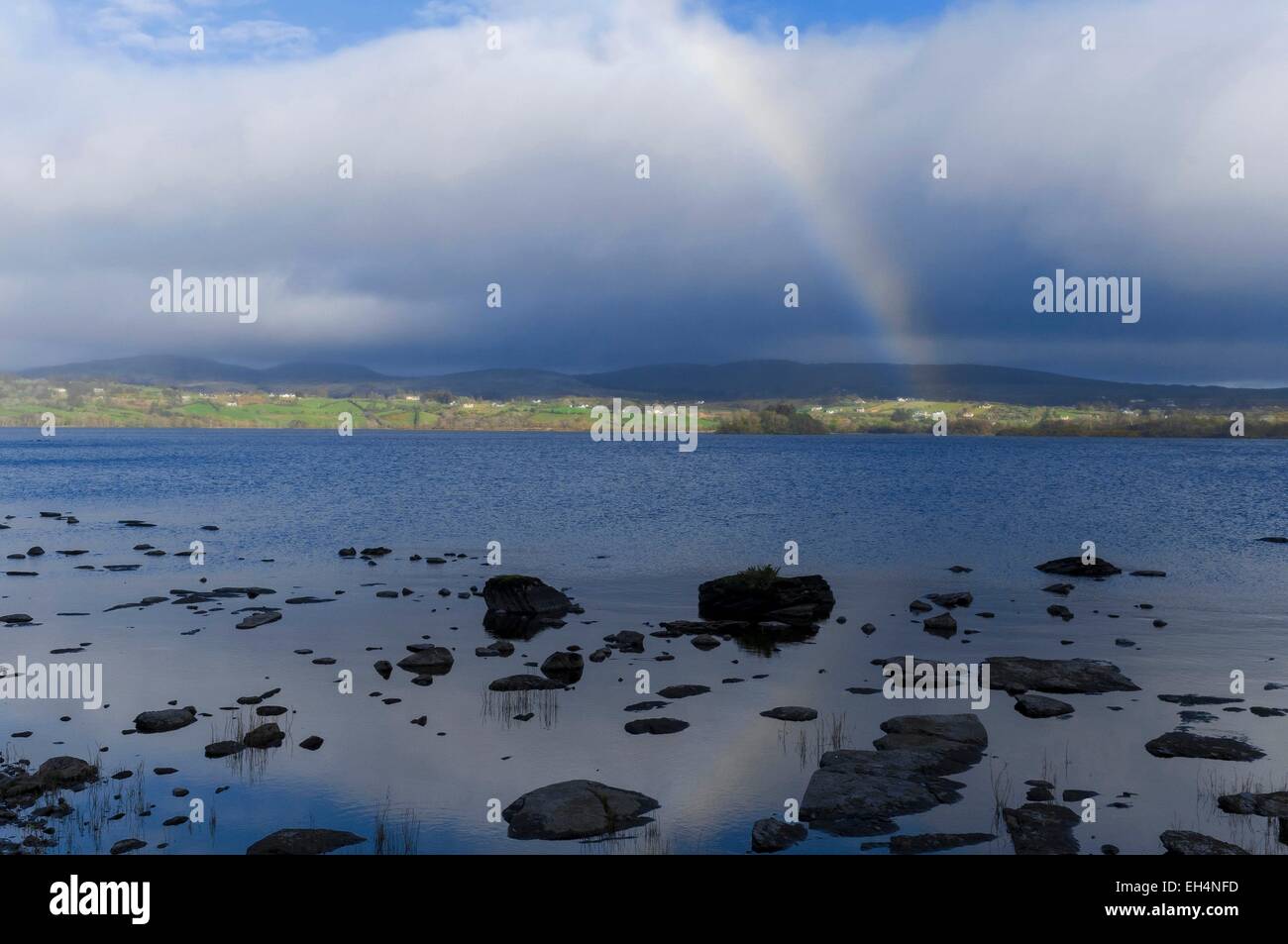 Irland, Ulster, County Donegal, Glenveagh Nationalpark, Landschaft See Stockfoto
