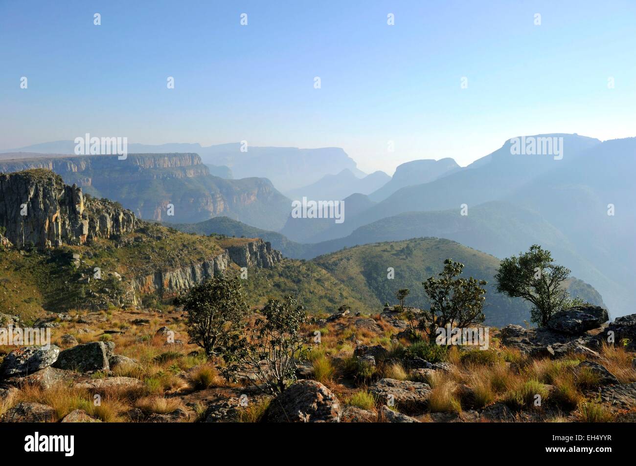 Mpumalanga, Südafrika Drakensberge Escarpment, Blyde River Canyon Stockfoto