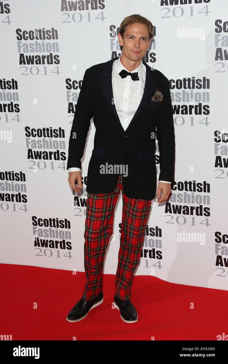 Schottischen Fashion Awards 2014 statt 8 Northumberland Avenue - Ankünfte Featuring: Mark Hogarth wo: London, Vereinigtes Königreich bei: 01 Sep 2014 Stockfoto