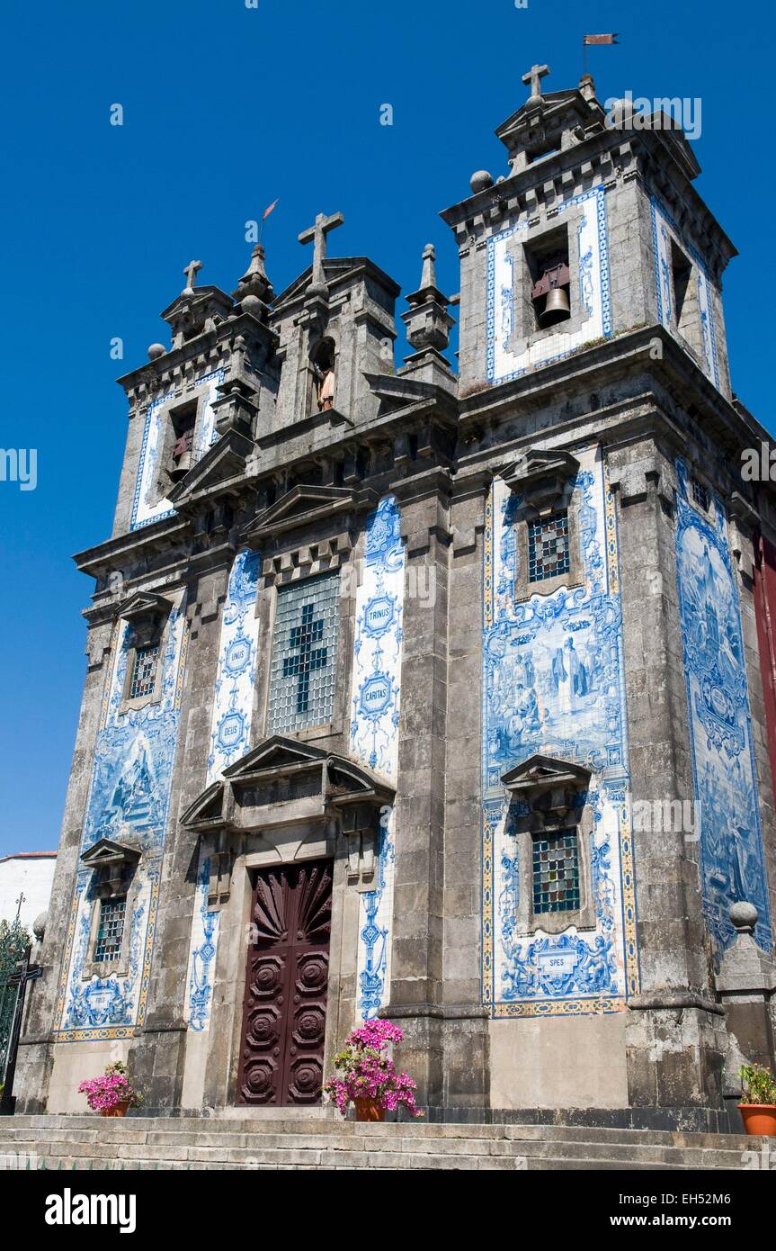 Portugal, Nordregion, Porto, Altstadt Weltkulturerbe der UNESCO, Kirche von Santo Ildefonso Stockfoto