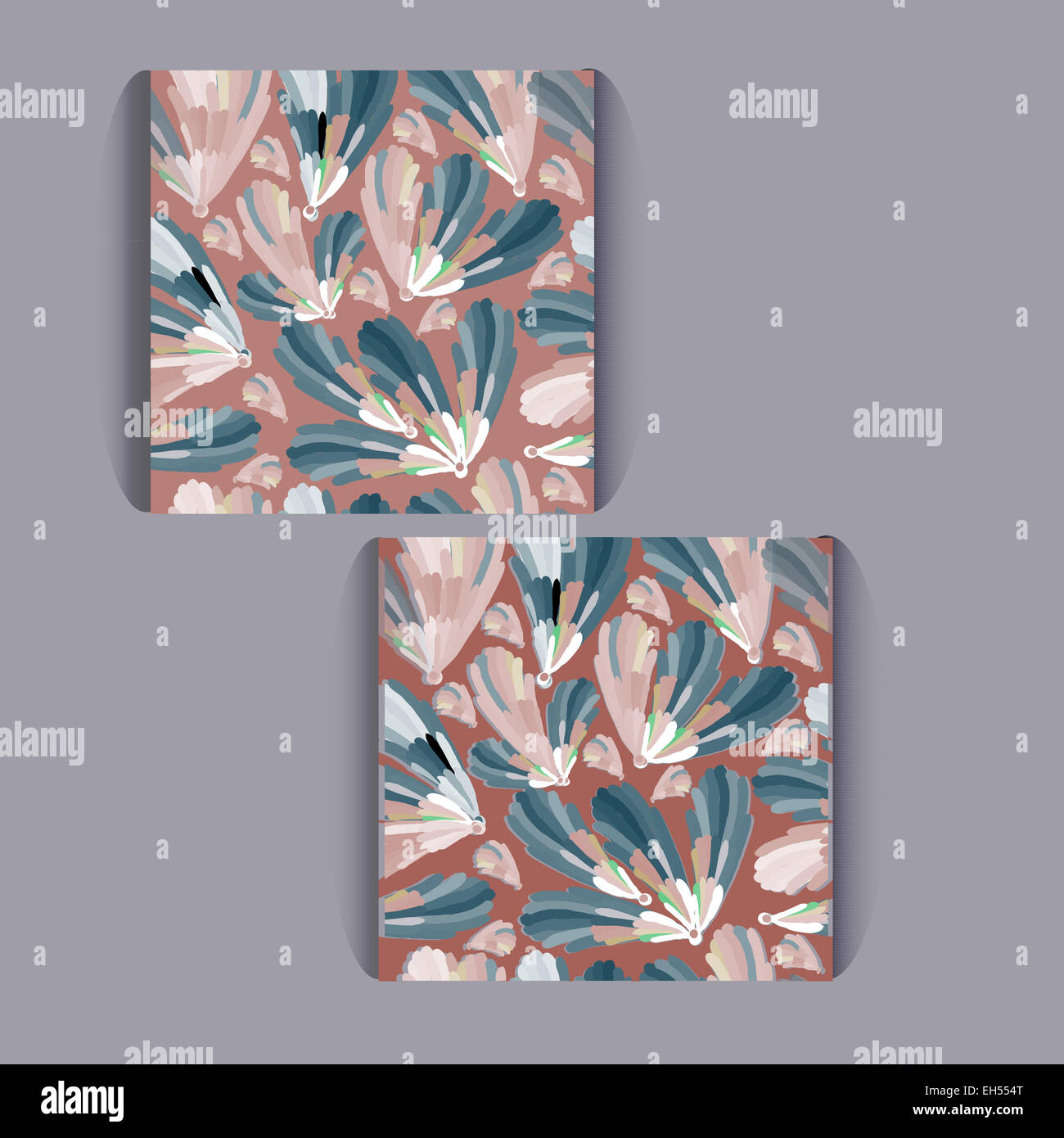 Satz von seamless pattern. Stockfoto