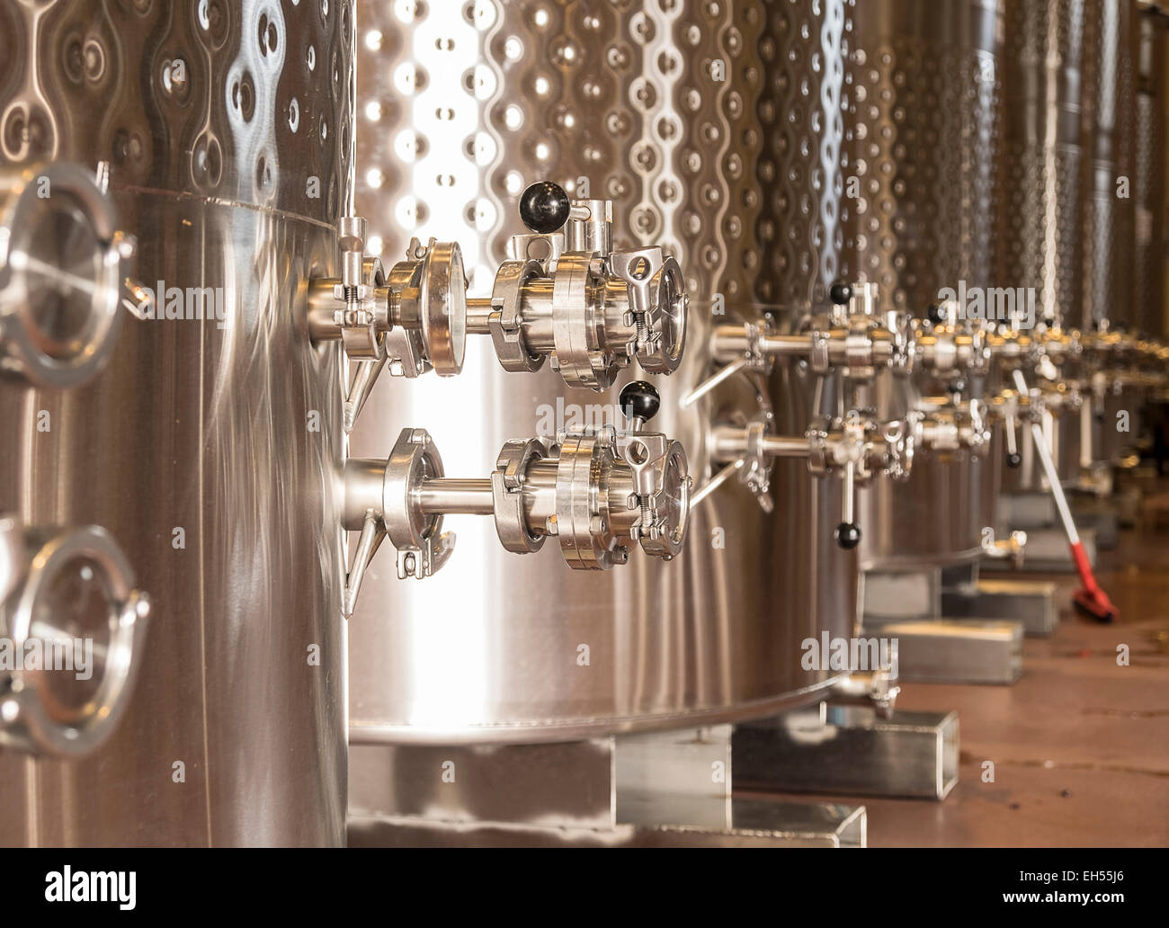 Weingut Gärtanks Stockfoto