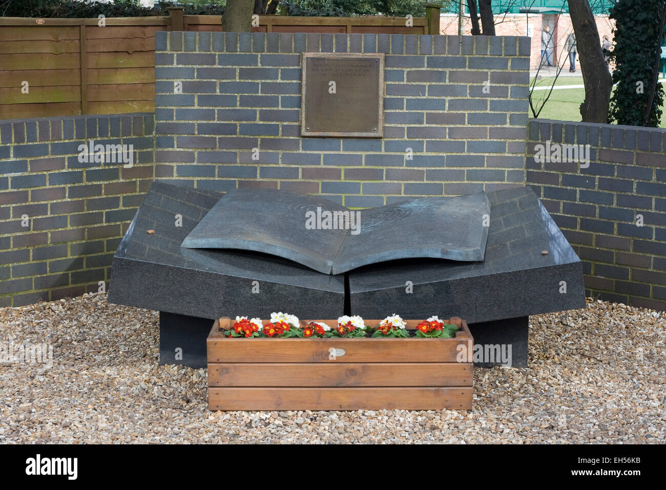 Polnische Gedenkstätte in Bletchley Park Stockfoto