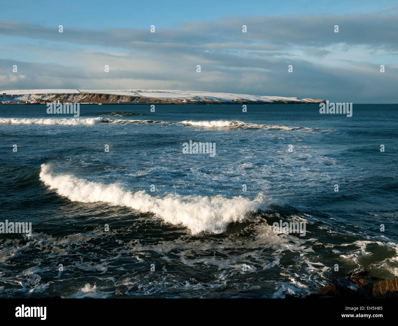 Holborn Kopf und Scrabster von Thurso Hafen, Caithness, Schottland, UK Stockfoto