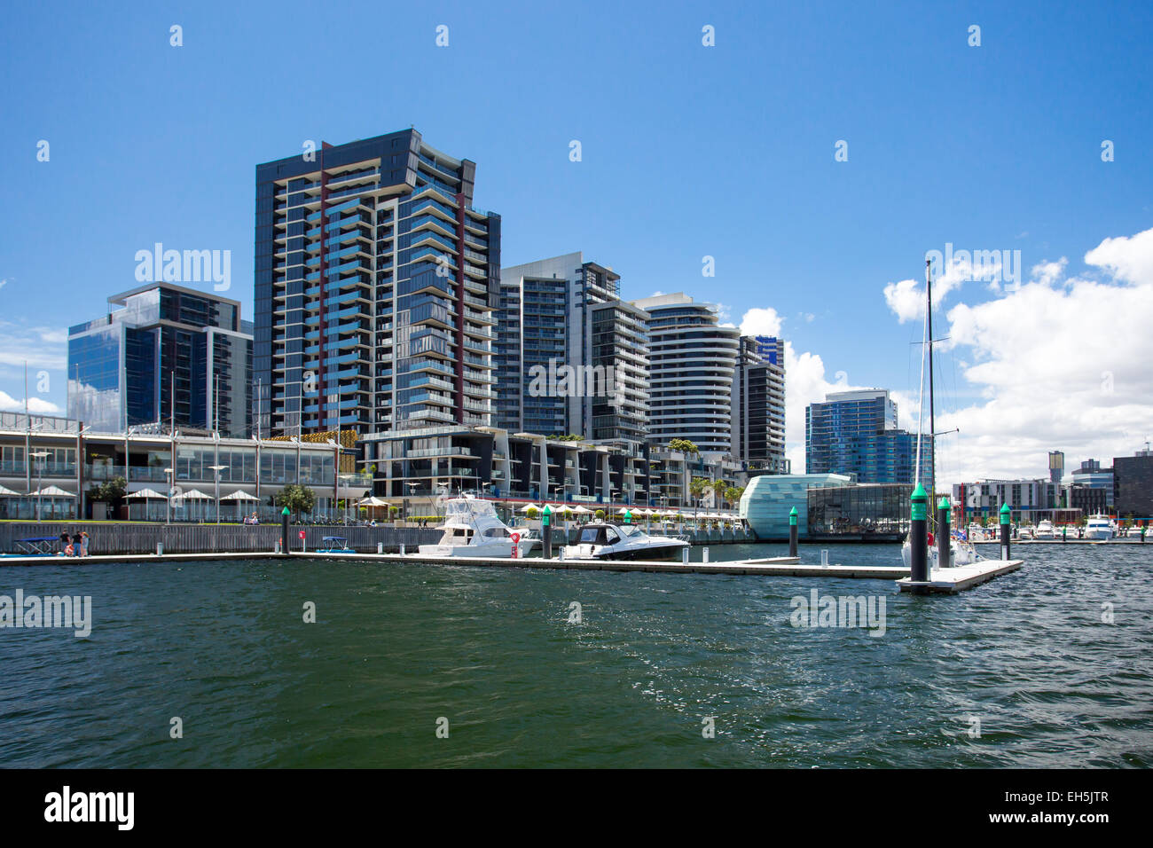 New Quay Promenade an einem heißen Sommertag in Melbourne, Victoria, Australia Stockfoto