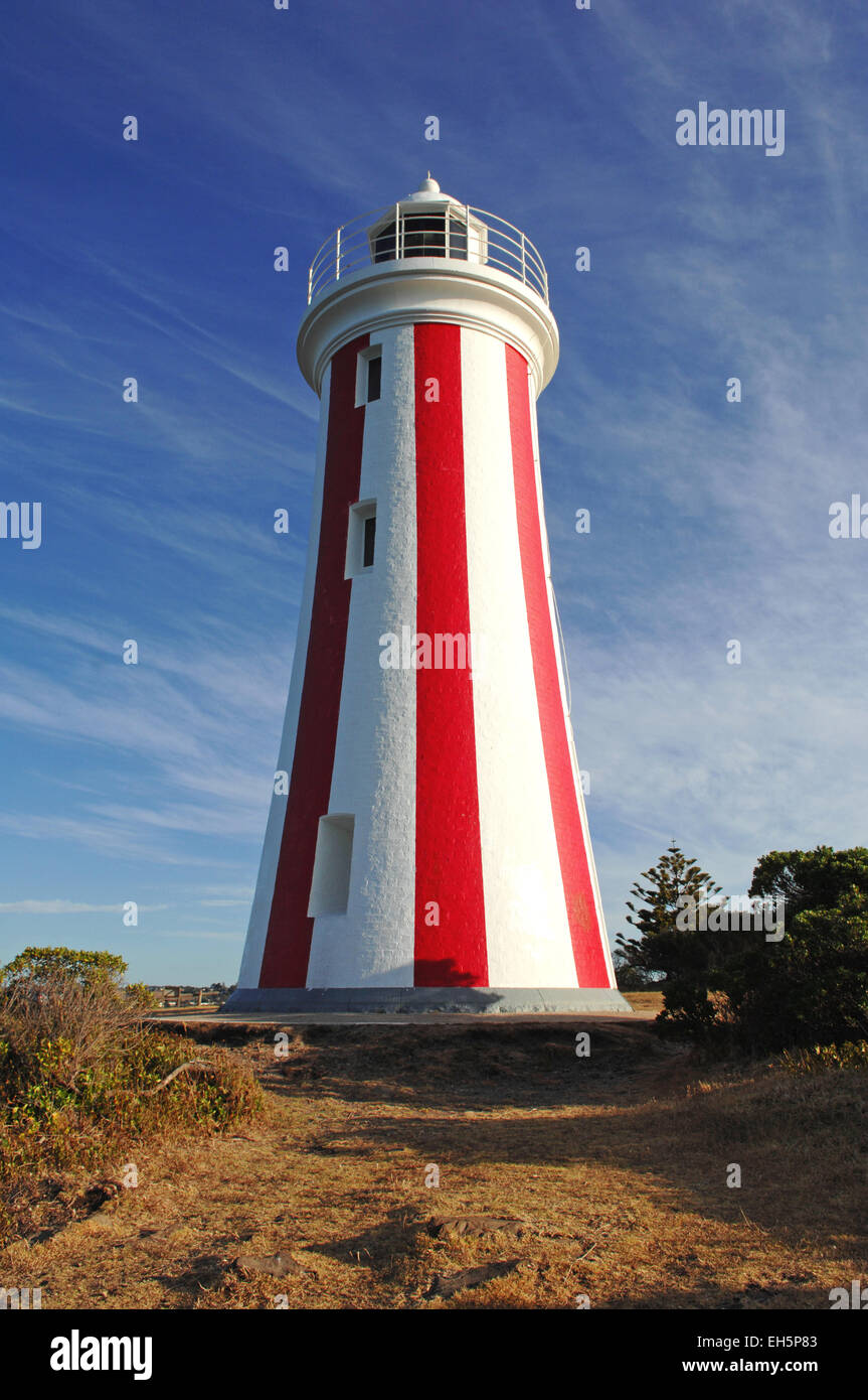 Mersey Bluff Leuchtturm in Tasmanien, Australien Stockfoto