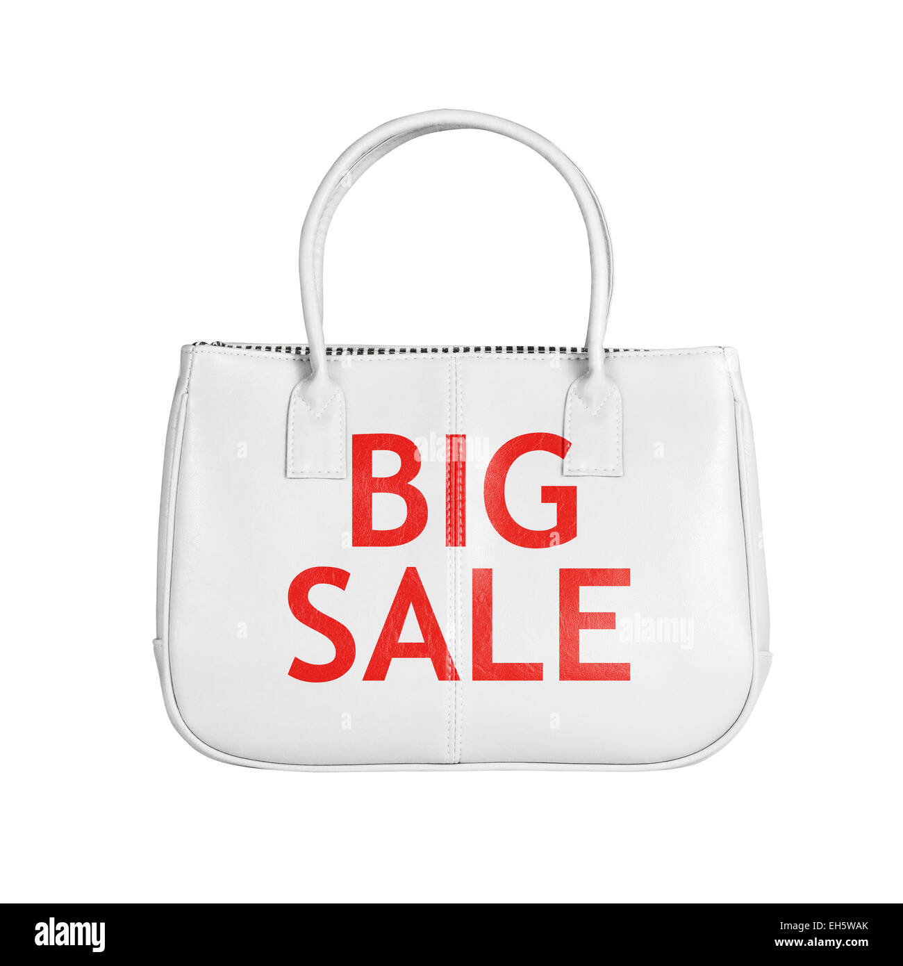 Big Verkauf Tasche. Gestalterisches Element isoliert auf weißem Hintergrund mit Beschneidungspfad Stockfoto