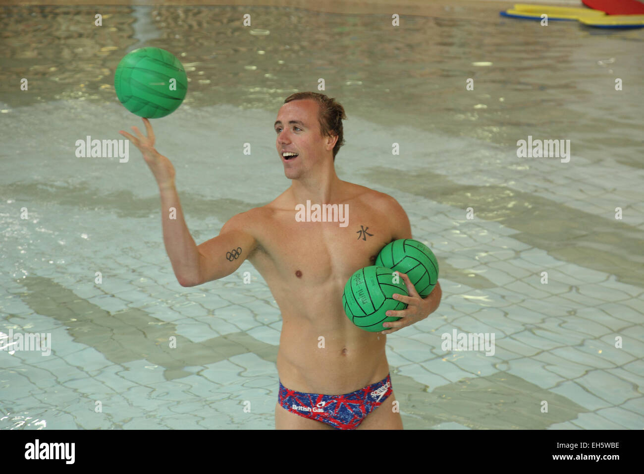 Schottische geborenen Schwimmerin Robbie Renwick, Gewinner einer Goldmedaille bei den Commonwealth Games 2010. Stockfoto