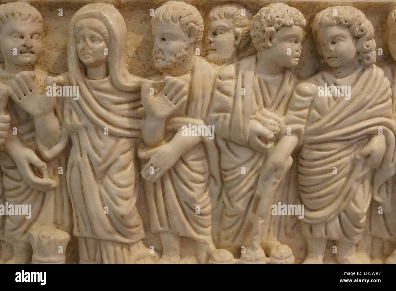 Status; Rom; Roman; Antik; Geschichte; Geschichte; Archäologie; Alt, Granit; Stein; Marmor; Arles; Kind; Griechisch; Skulptur; Nordic Stockfoto