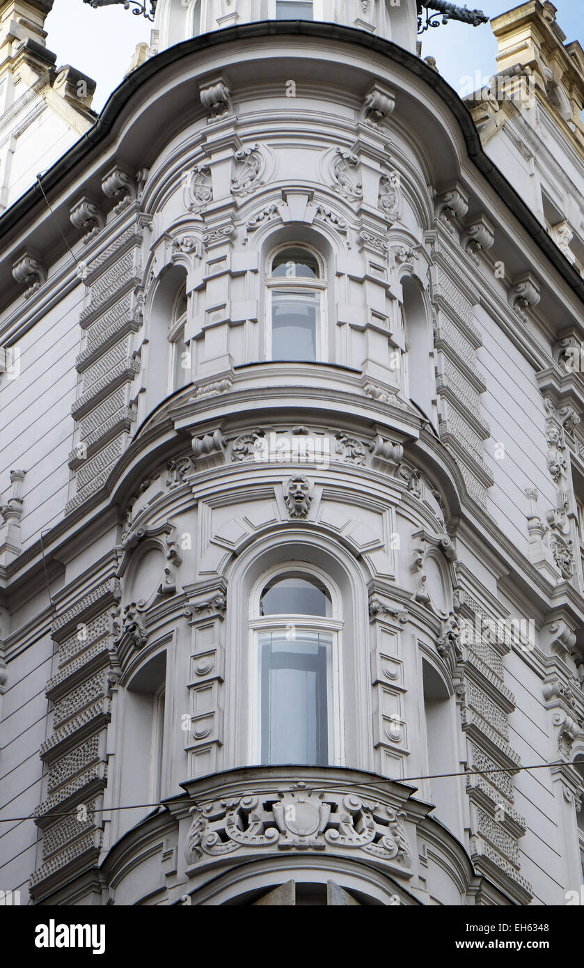 Haus-Dekoration im alten Teil der Stadt Graz in Österreich am 10. Januar 2015. Stockfoto