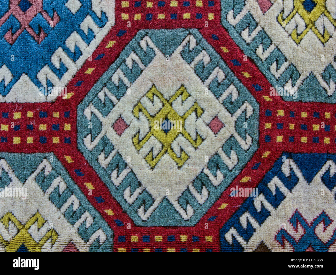 Ephesus, Türkei handgefertigten türkischen Teppich gewebt Stockfoto