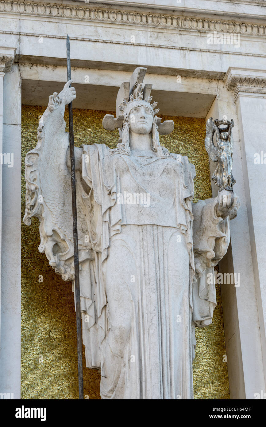 Die Altare della Patria Denkmal Victoriano genannt Vittoriano in Rom Italien Stockfoto