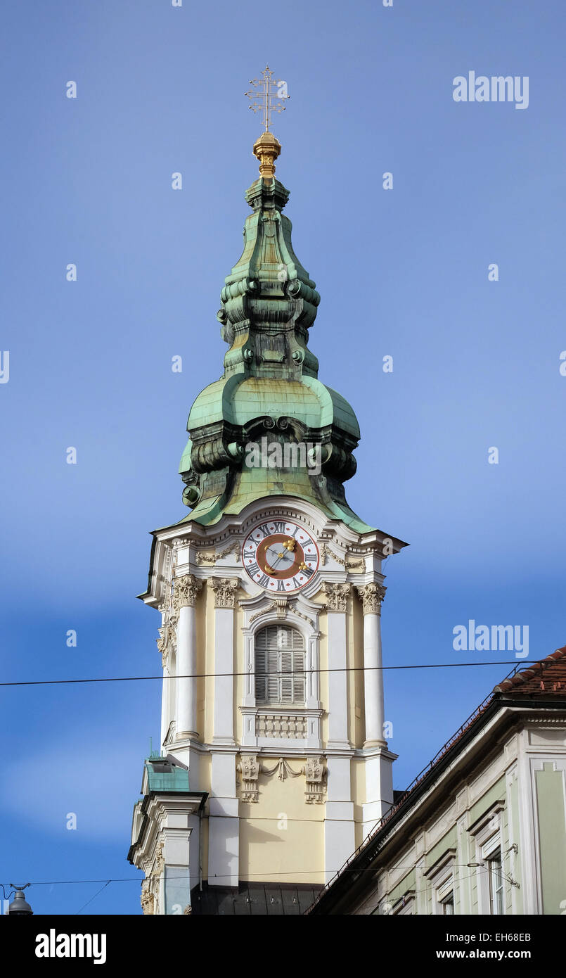Pfarrkirche des Heiligen Blut in Graz, Steiermark, Österreich am 10. Januar 2015. Stockfoto