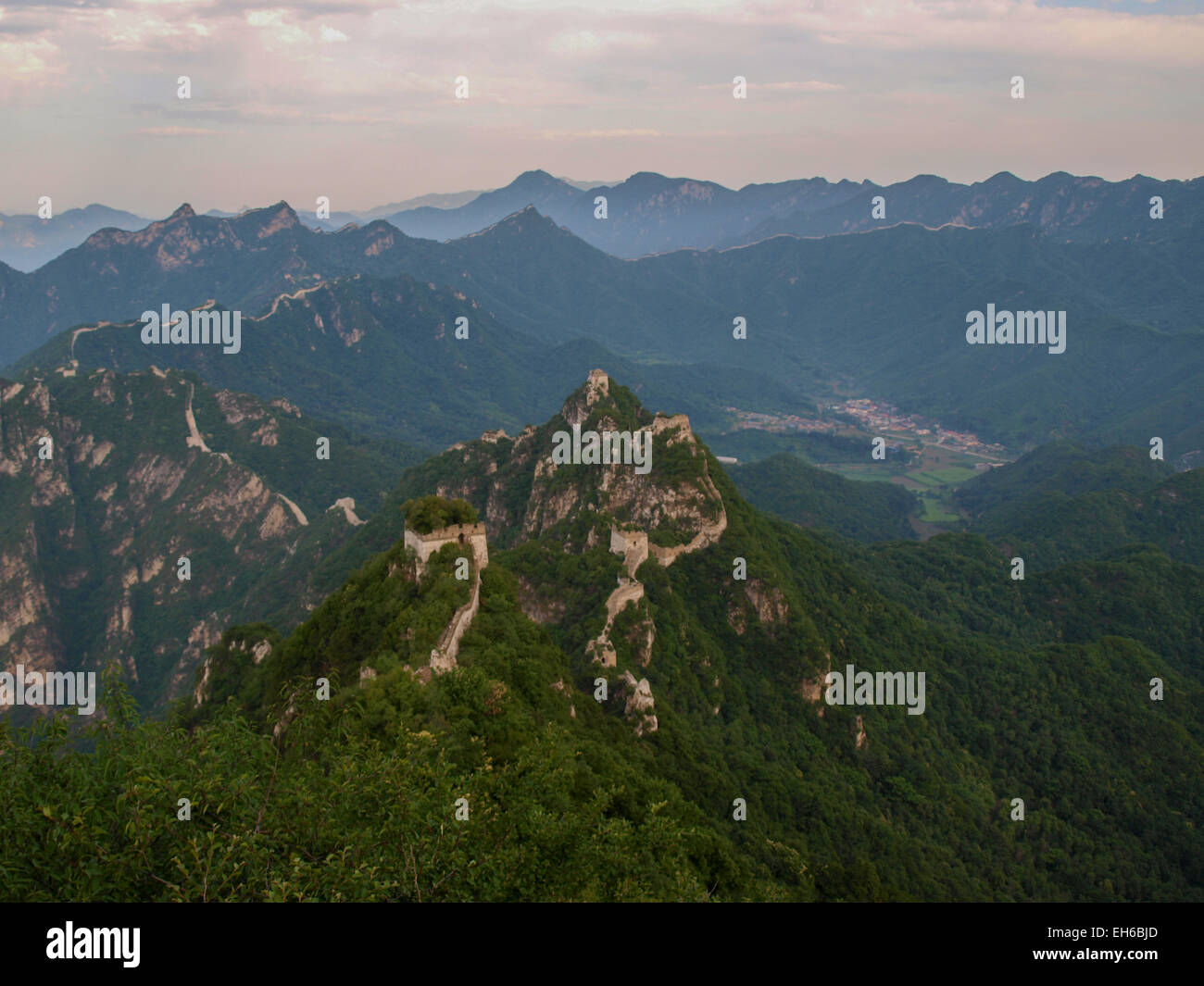 Great Wall Of China am Jiankou, Peking, China Stockfoto