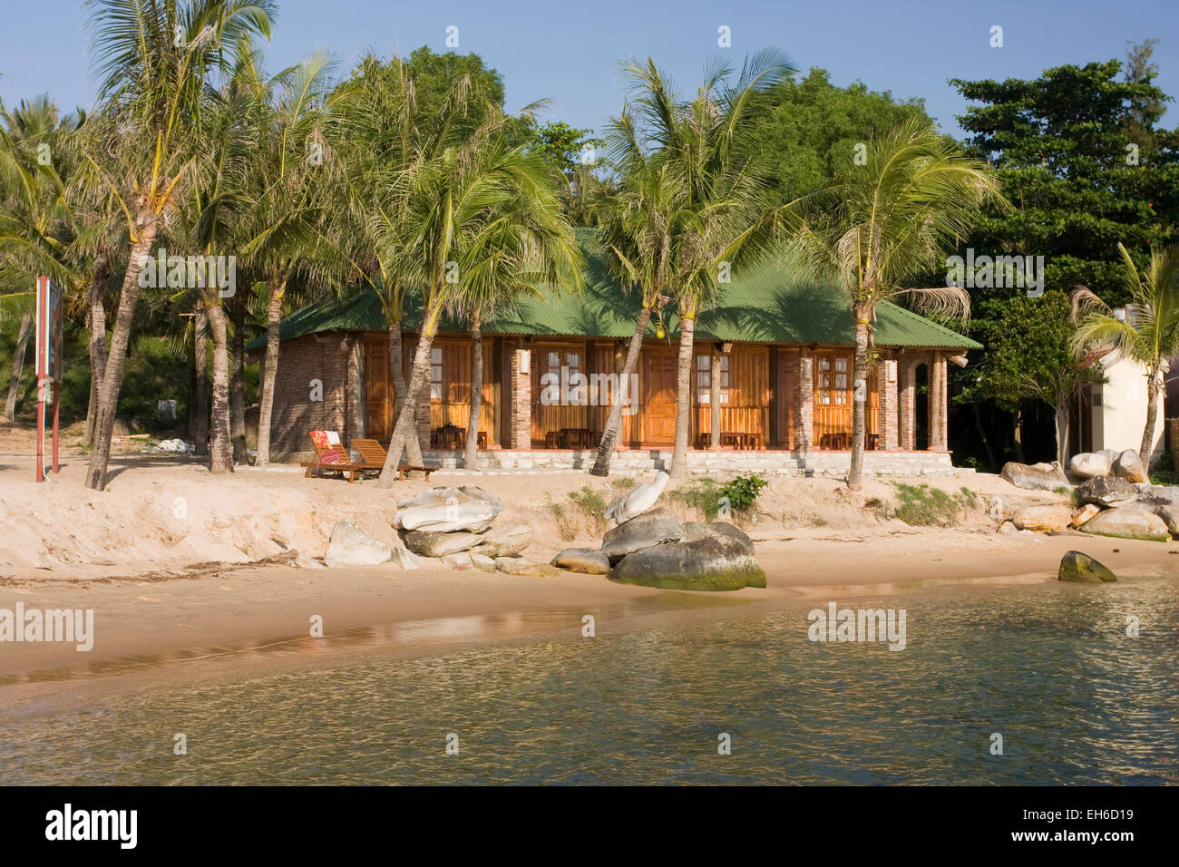 Kleine Beach Resort Resort am Long Beach, Omg Strand, Vietnam, Phu Quoc, Südostasien. Stockfoto