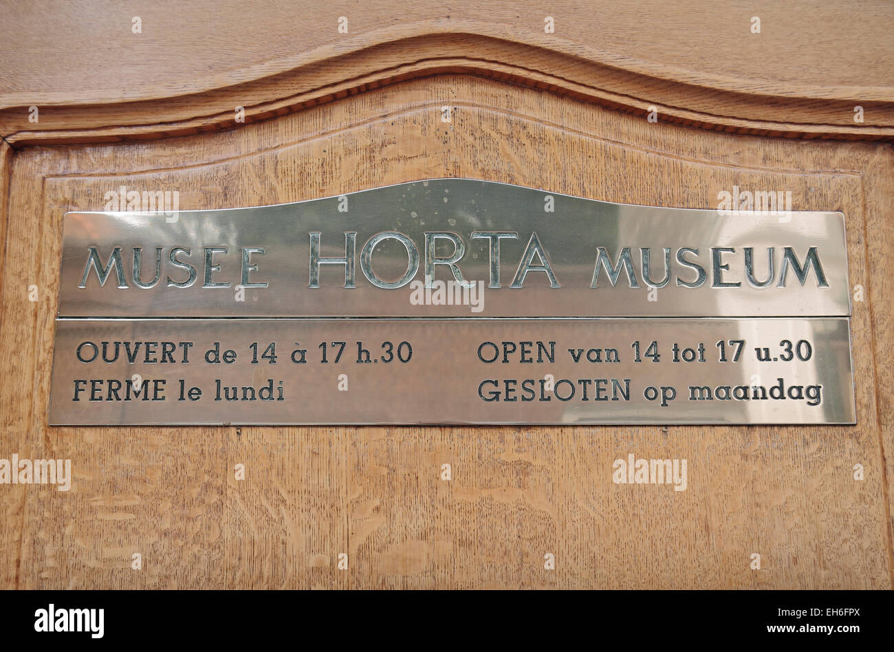 Das Musee Victor Horta (Horta Museum), eine der vielen Jugendstil-Gebäude in Brüssel, Belgien. Stockfoto