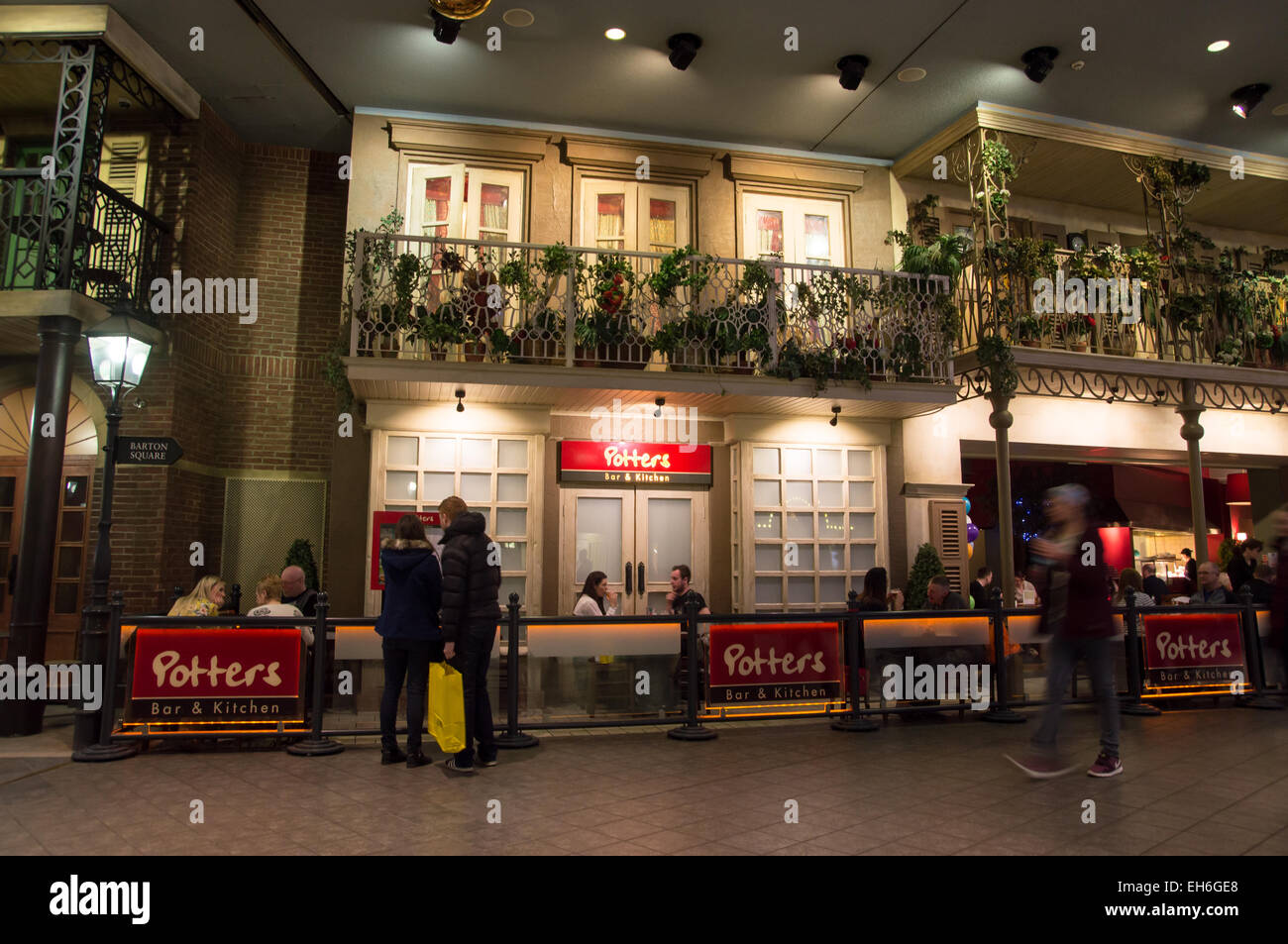 Töpfer Restaurant, Einkaufszentrum Trafford Centre, Manchester, UK Stockfoto