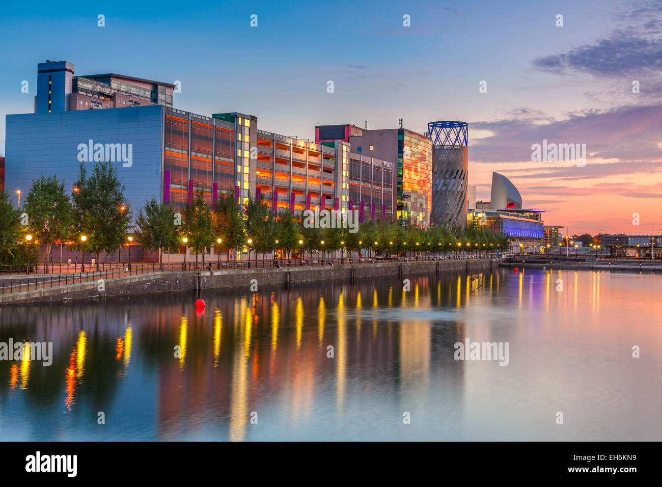 Salford Quays Shopping Center Stockfoto