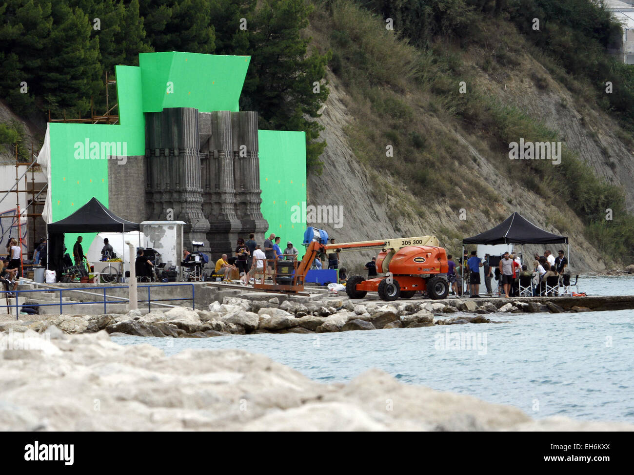 "Game of Thrones" Featuring zeigen Dreharbeiten der 5. Staffel der HBO beliebt: Game of Thrones wo: Split, Kroatien bei: 03 Sep 2014 Stockfoto