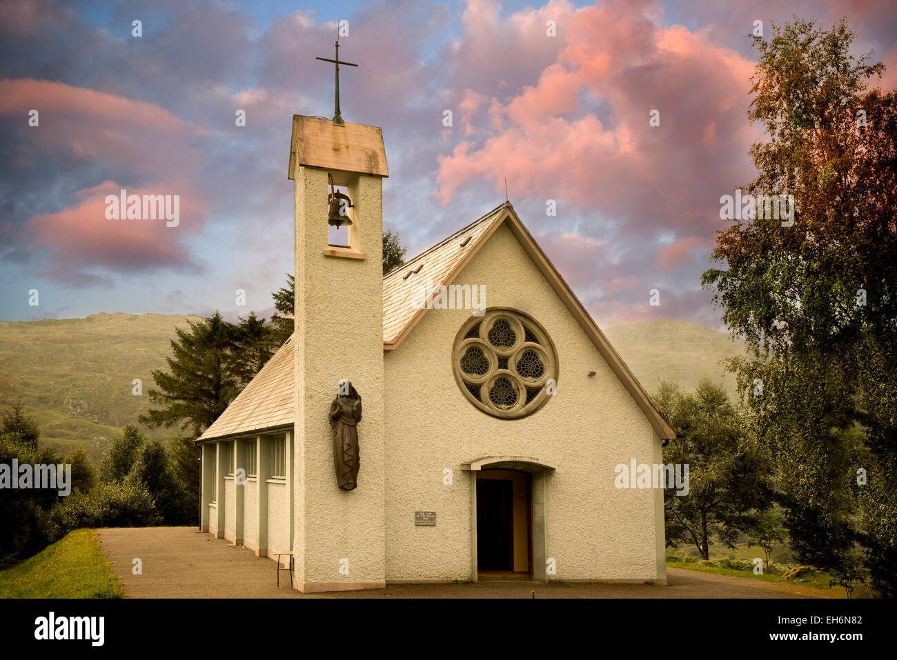 St.-Vincent katholische Kirche in Black Valley. Ballyferriter, Irland Stockfoto