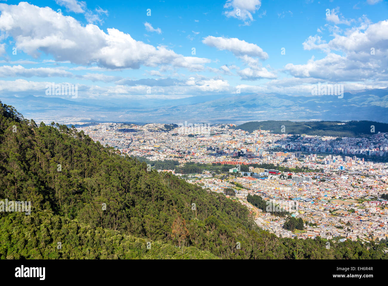 Stadtbild von Quito, Ecuador Stockfoto