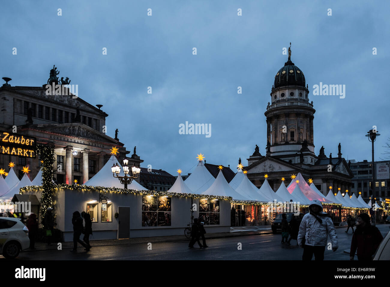 Europa, Deutsch, Berlin, Kirche, Nacht, Urbanscape. Tourist, Stockfoto