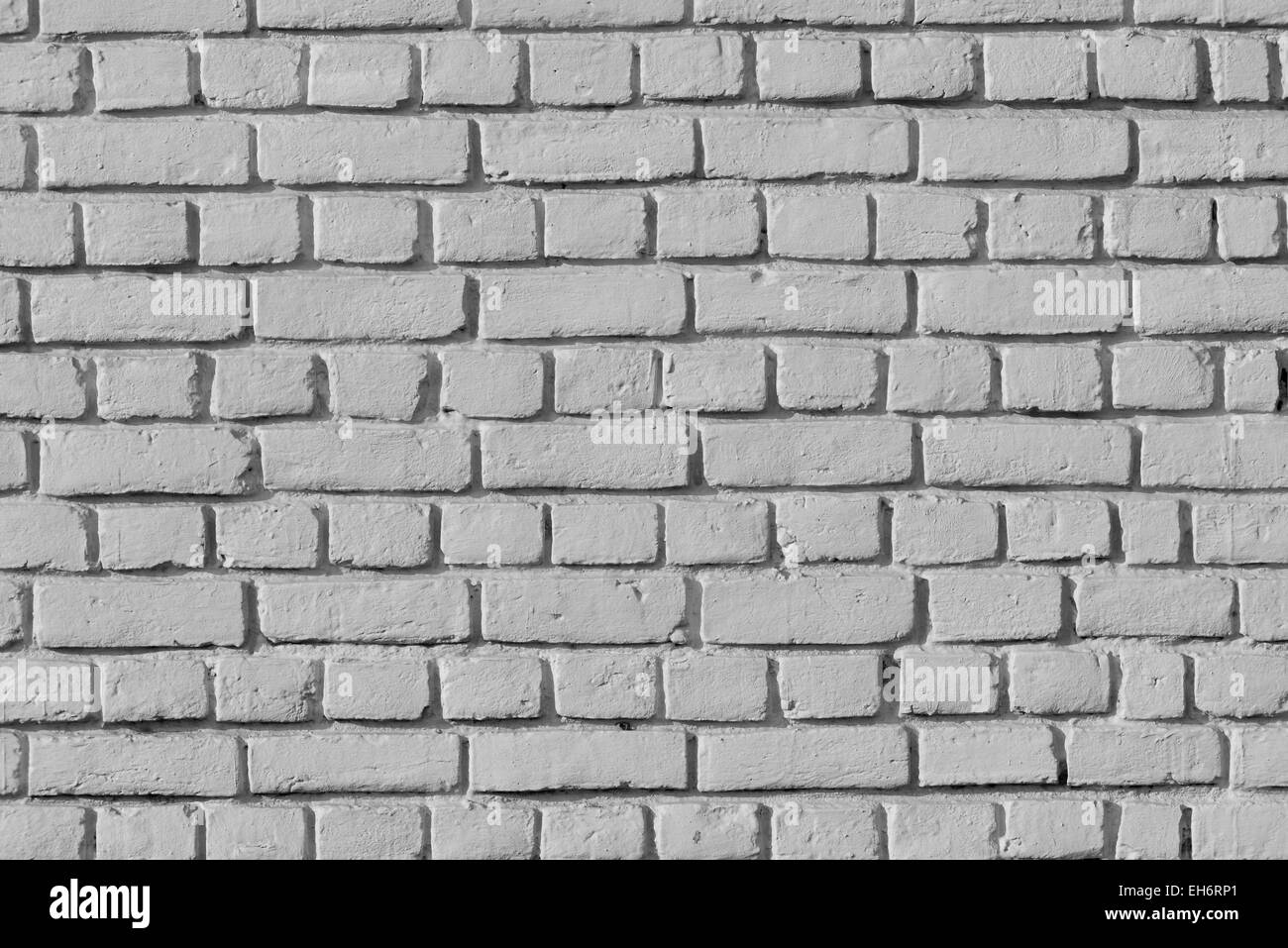 Brick Wall In weißer Farbe, Stockfoto