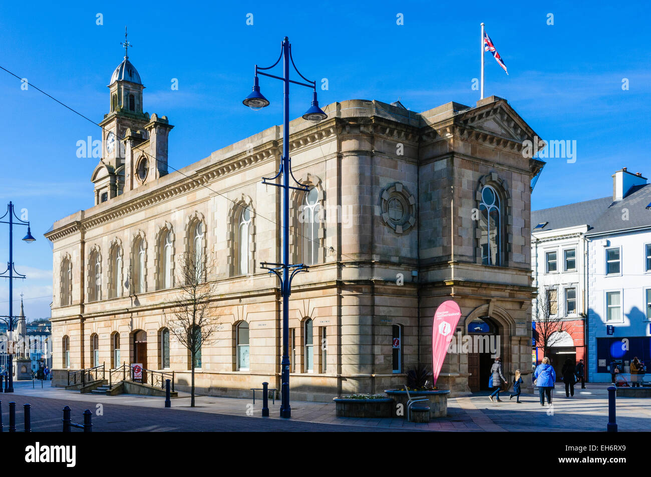 Coleraine Rathaus, Nordirland Stockfoto