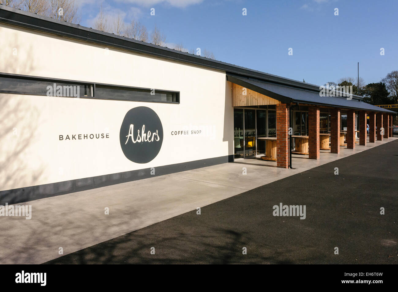 Ashers Bäckerei, Newtownabbey.  Eine Bäckerei, die ablehnten, Backen Sie einen Kuchen für ein schwules Paar, verhindert ihre christlichen Werte sagen th Stockfoto