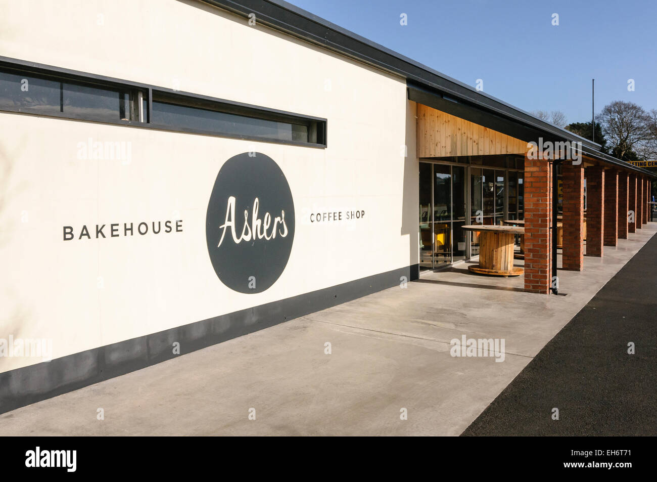 Ashers Bäckerei, Newtownabbey.  Eine Bäckerei, die ablehnten, Backen Sie einen Kuchen für ein schwules Paar, verhindert ihre christlichen Werte sagen th Stockfoto