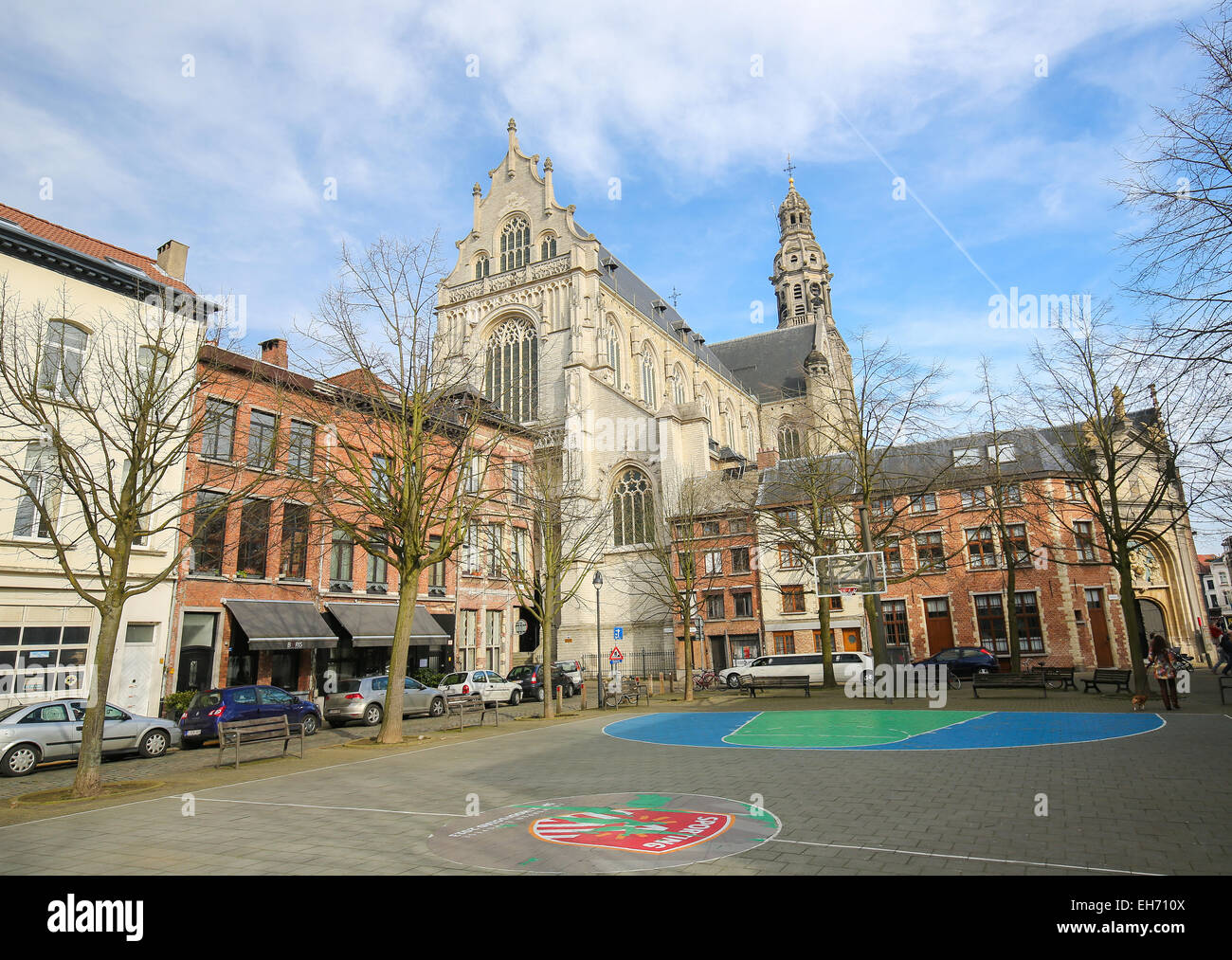Kirche des Heiligen Paulus oder Sint-Studienkonferenz, befindet sich in der Veemarktkade in das Zentrum von Antwerpen, Stockfoto