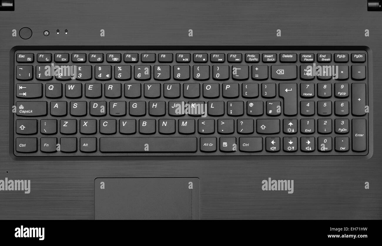 Laptop Tastatur Nahaufnahme Hintergrundtextur Stockfoto