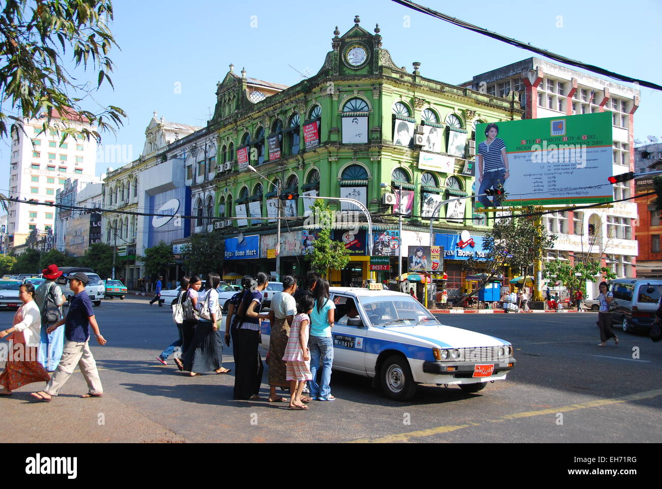 Straße, Yangon Stockfoto