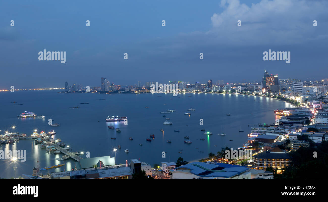 PATTAYA ist touristische Stadt befindet sich in Thailand. Stockfoto