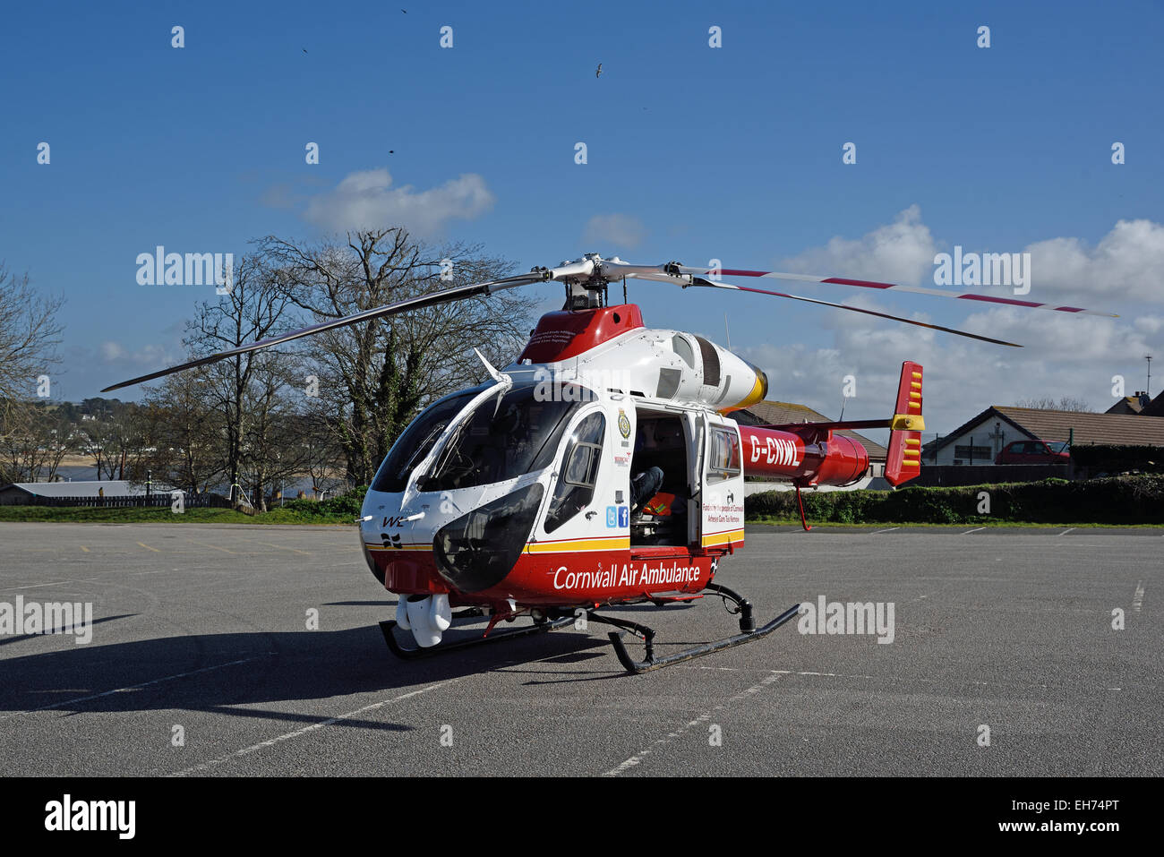 Cornwall Luft Rettungshubschrauber. Dies ist einer der zwei neuen MD902 Explorer-Hubschrauber im Januar 2015 in Betrieb genommen. Stockfoto