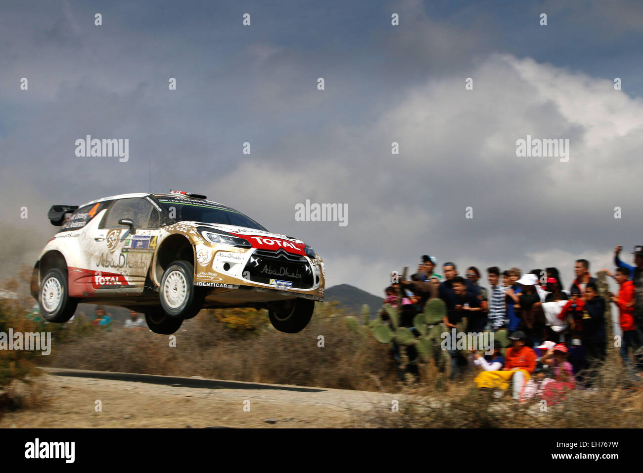 Guanajuato, Mexiko. 8. März 2015. WRC Rallye Mexiko. Mads Ostebrg (NOR) und Jonas Andersson (SWE) - Citroen DS3 WRC Credit: Action Plus Sport/Alamy Live News Stockfoto