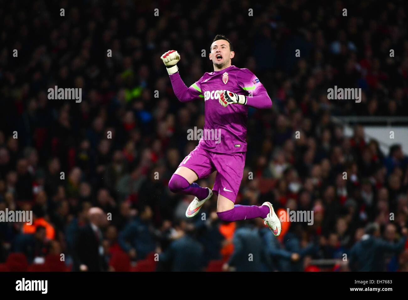 Joie Danijel SUBAŠIĆ - 25.02.2015 - Arsenal/Monaco - 1/8Finale Champions League.Photo: Winter Presse/Icon Sport Stockfoto