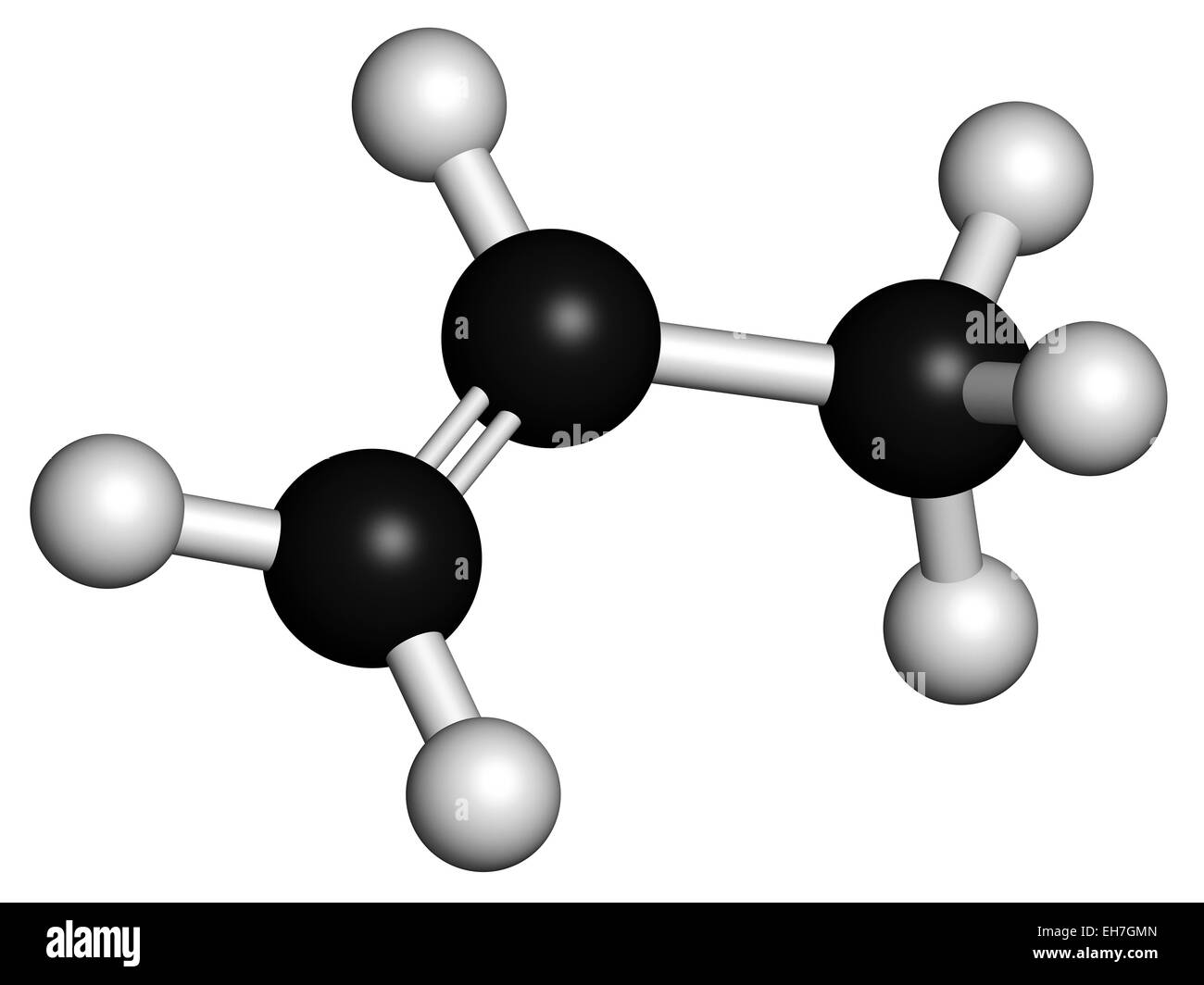 Chemical structure propylene propene polypropylene -Fotos und ...