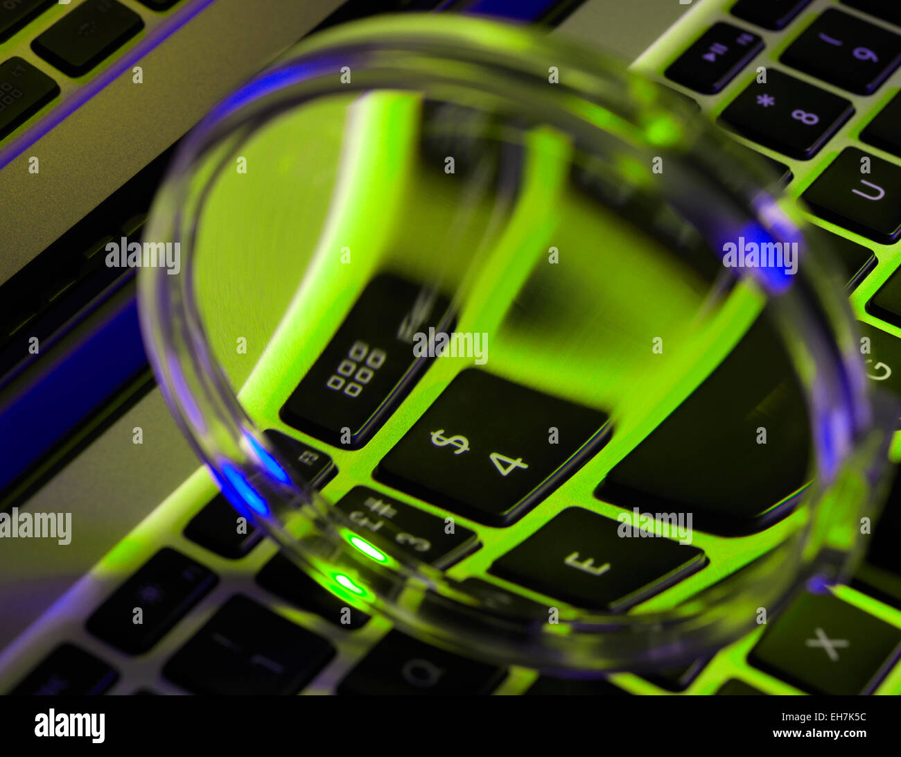 Laptop-Nahaufnahme Stockfoto