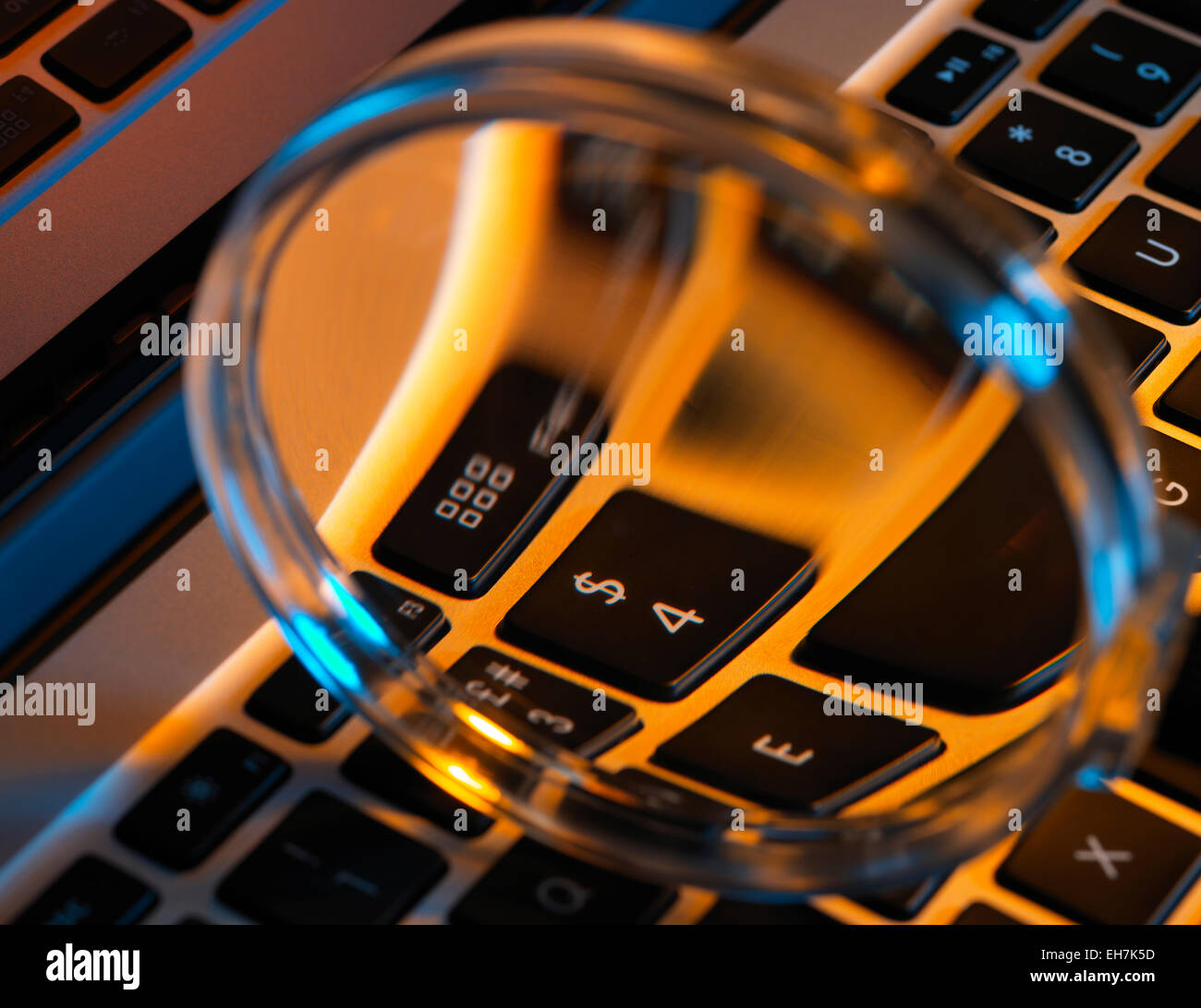 Laptop-Nahaufnahme Stockfoto