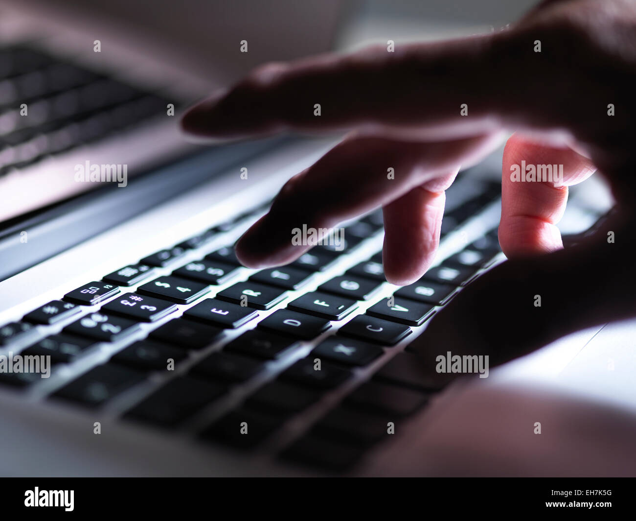 Computerkriminalität Stockfoto