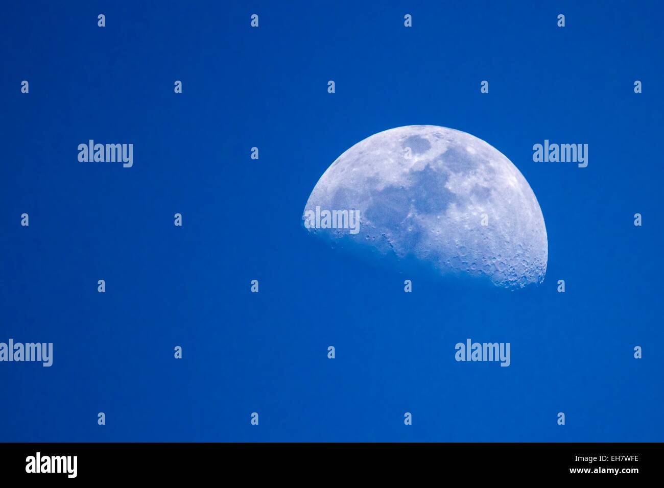 Tag Zeit Mond Stockfoto