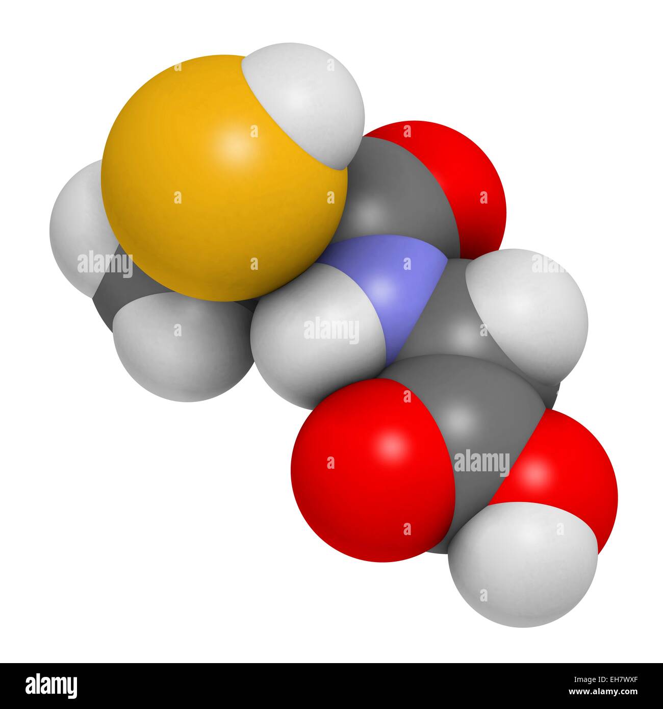 Tiopronin Cystinurie Wirkstoffmolekül Stockfoto