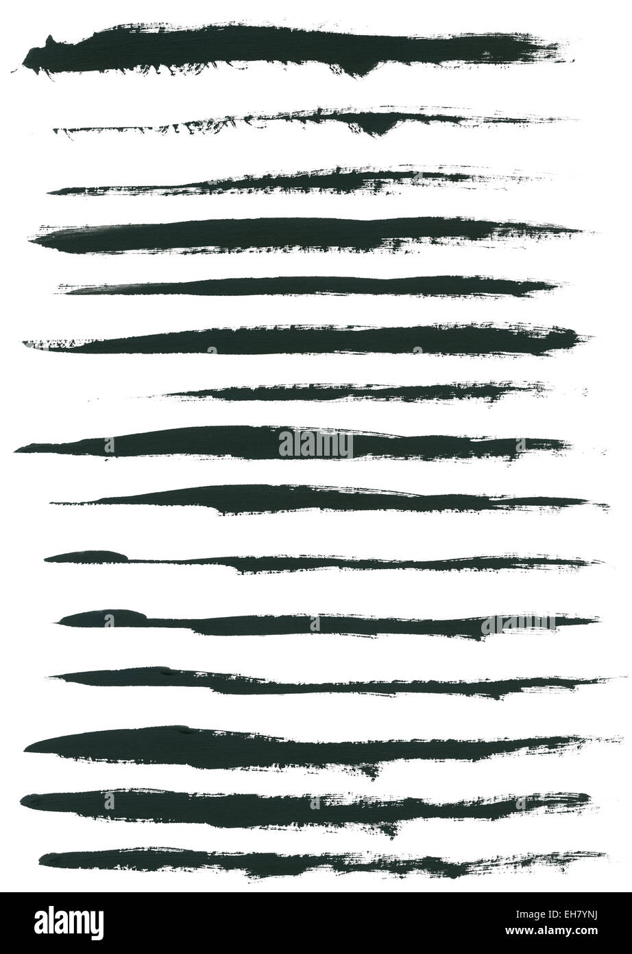 Aquarellfarbe Pinselstriche Stockfoto