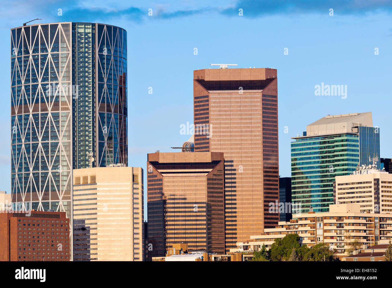 Moderne Architektur von Calgary. Calgary, Alberta, Kanada Stockfoto