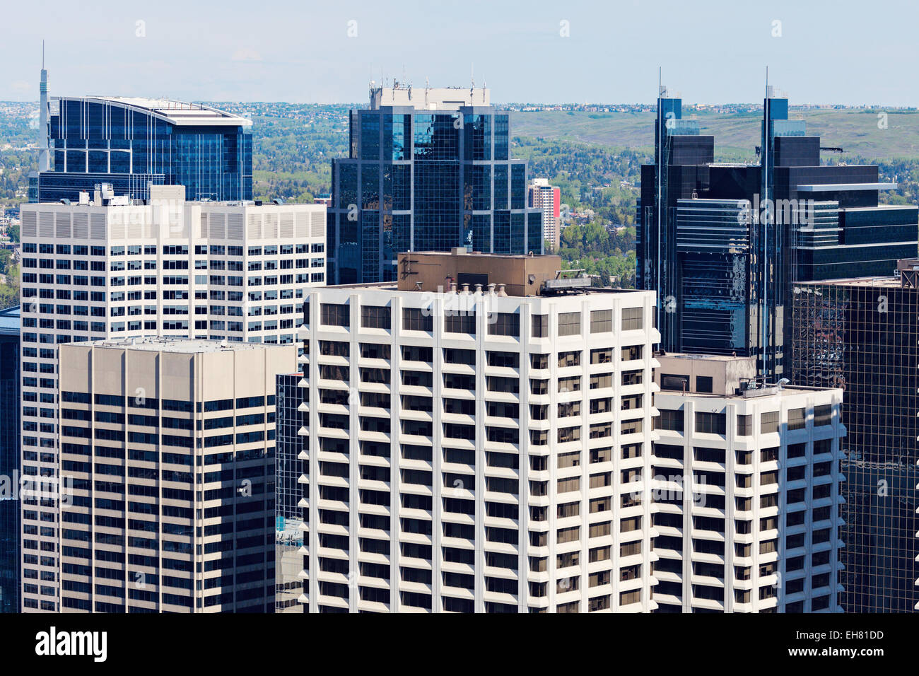 Moderne in der Innenstadt von Calgary. Calgary, Alberta, Kanada Stockfoto
