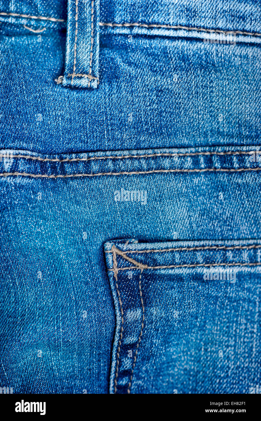 blaue Jeans Hose detail Stockfoto