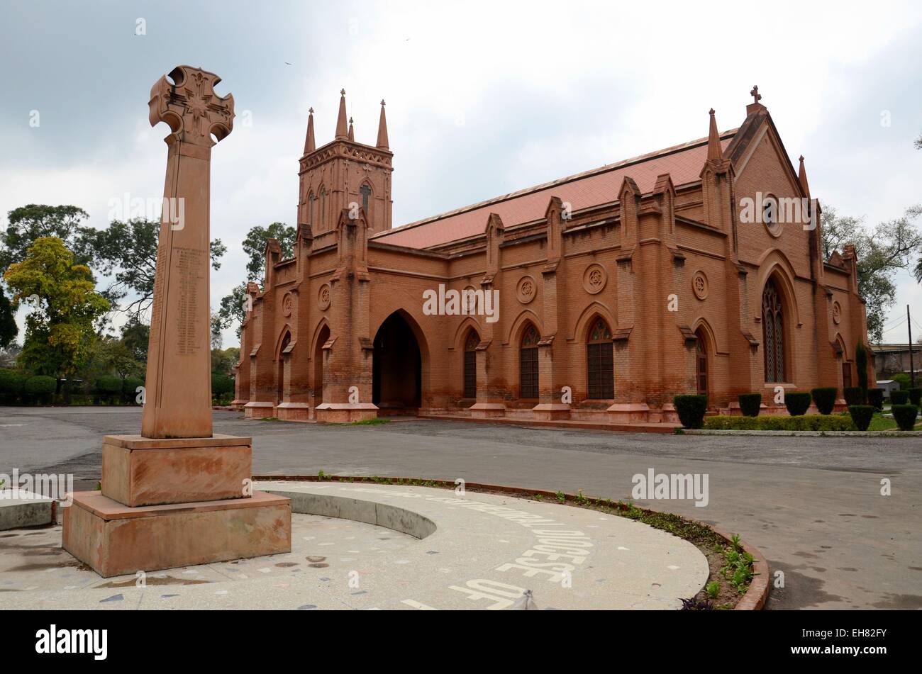 Anglikanische Kathedrale St. Johanniskirche liegt im Bereich Quartier der Stadt Peshawar Pakistan. Stockfoto